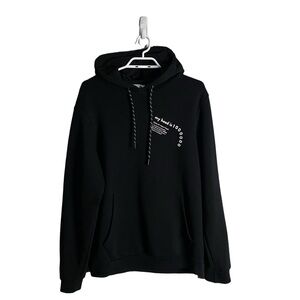 Turkish Dictionary x Fabrika Black Graphic Print Sweatshirt Hoodie